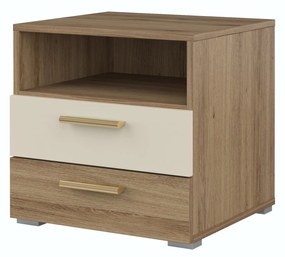 Éjjeliszekrény Verdeene (vad tölgy + bézs). 1091833