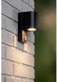 Lucide 69803/01/30 -Kültéri érzékelős lámpa ZARO 1xGU10/7W/230V IP65 fekete