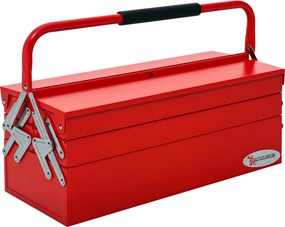 DURHAND Szerszámtároló Doboz 5 Mélyedés Földalatti Acél (SPCC) Piros 56 x 20 x 41 cm | Aosom