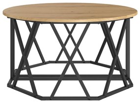 Kávézóasztal Kézműves Tölgy 31.5x31.5x16.5 inch Mérsékelt Fa