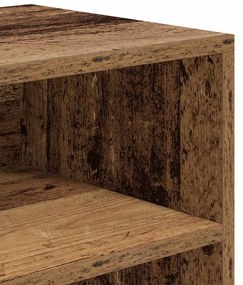 könyvszekrény antik fa 60x30x71,5 cm szerelt fa