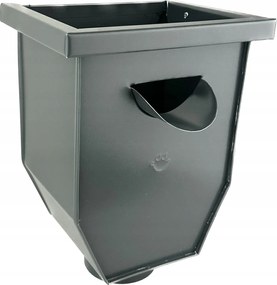 Ereszcsatorna mosogató kosár 100mm-es lefolyócsőhöz Galeco Félmatt Acél grafit Ral