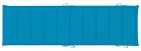 kék oxford szövet napozóágy párna 186 x 58 x 3 cm