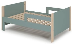 Zöld-natúr színű bővíthető gyerekágy 90x140/190 cm Willi – Marckeric