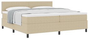 Box Spring Ágy Matrachoz Világos Zöld Szürke 200x200 cm Kordbársony