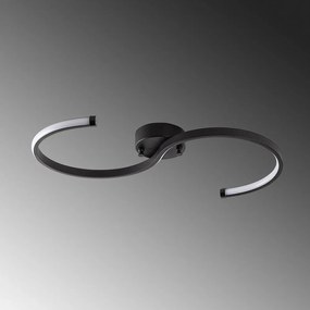 Fekete LED mennyezeti lámpa 25x10 cm Es – Opviq lights