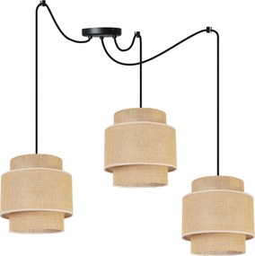 Mennyezeti Lámpa Lógó Csillár Hármas Pók Loft Lámpabúra Boho Juta