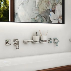 NIMCO MA készlet-31K-26 - Szappan adagoló, fogkefe állvány és fali kampó MAYA