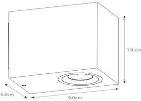 Lucide 22860/05/30 - LED Dimmelhető kültéri lámpa ZORA 1xGU10/5W/230V IP44