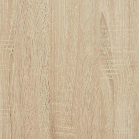 Falipolc fiókokkal sonoma tölgy 80x33x17 cm műszaki fa