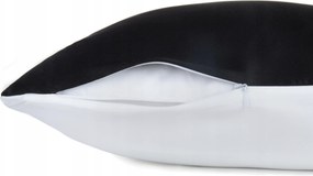 Selyem párnahuzat 50x70 bambusz fekete Klara