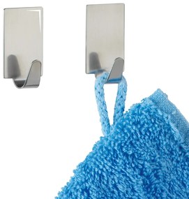 Wenko Shiny öntapadó kampó szett rozsdamentes acél, 4 db