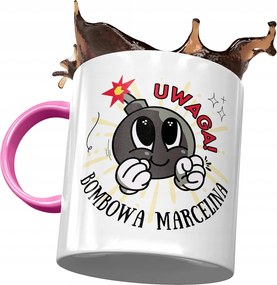 Rózsaszín Bögre Marcelina Feleség Barátnő Ajándék Nyomtatott Fotóval