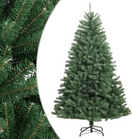 vidaXL zöld csuklópántos műkarácsonyfa állvánnyal 150 cm