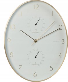Falióra nappaliba fehér kerek dekoratív 34 cm