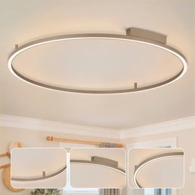 Brilagi - LED dimmelhető lámpatest PORTOFINO LED/85W/230V Ø 120 cm bézs + távirányító