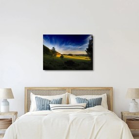 Kép - Hegyi rét (üvegen) (70x50 cm)