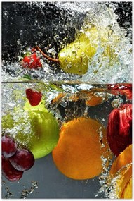 Poszterek 60x90 Gyümölcsök a vízbe esve