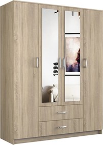 ROMANA 160 gardróbszekrény, sonoma