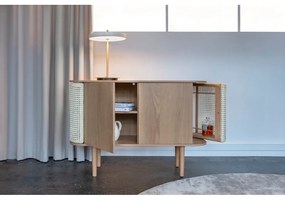 Natúr színű alacsony komód tölgyfa dekorral 109x75 cm Treasures – UMAGE