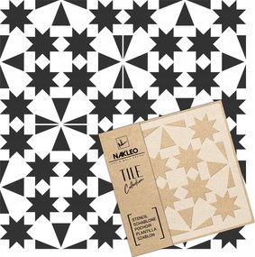 Festősablon Csempe Csempék Többször felhasználható 20x20cm Spanyol minta Comino