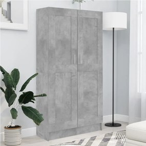 betonszürke szerelt fa könyvszekrény 82,5 x 30,5 x 150 cm