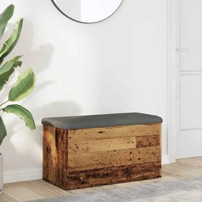 antik fa szerelt fa tárolópad 82x42x45 cm