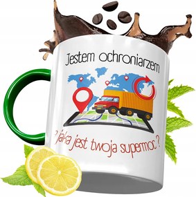 Zöld Bögre Logisztikusnak Születésnapi Ajándék fényképes nyomtatással