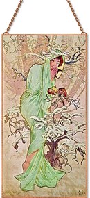 Alphonse Mucha - Tél üvegkép, falikép