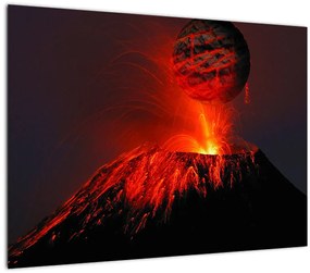 Egy vulkán képe (70x50 cm)