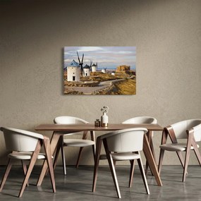 Kép - Consuegra szélmalmai, Spanyolország (90x60 cm)