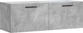 vidaXL betonszürke szerelt fa faliszekrény 100 x 36,5 x 35 cm