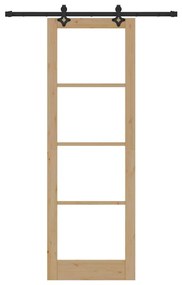 Csúszóajtó Egyéb Barna 78 x 232 cm Fa és fém