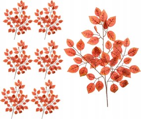 Rózsa ág műlevél barna levelek csomók nád 6 db