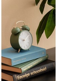 Karlsson 6009DG design ébresztőóra, zöld, átmérő12 cm
