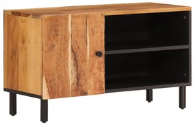 tömör akácfa TV-szekrény 80x33x46 cm