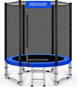 JUMP trambulin biztonsági hálóval, Ø183 cm, fekete/kék Monzana