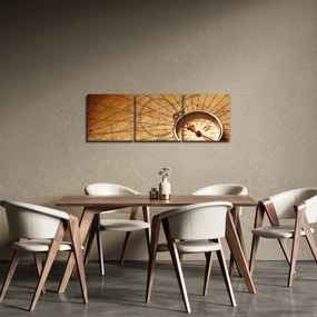Kép - Iránytű (órával) (90x30 cm)