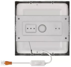 LED Mennyezeti lámpa LED/12,5W/230V 3000/3500/4000K 17x17 cm króm