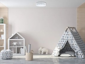 GALAXY KIDS LED/24W/230V színes pöttyös dimmelhető lámpa + távirányító