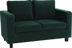 Teljesen kárpitozott heverő, smaragd szövet, LUANA