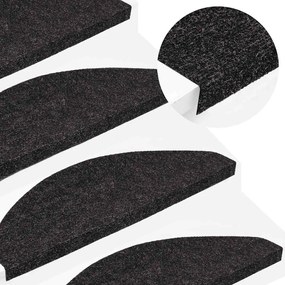 30 db antracitszürke öntapadó lépcsőszőnyeg 65 x 22,5 x 3,5 cm