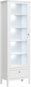 Vitrin 1W1S, fehér, OLJE