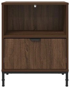 Éjjeliszekrények 2 pcs barna tölgy 49 x 36 x 61 cm Faanyag