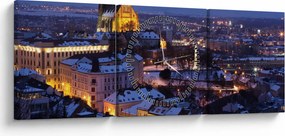 Kép - Cathedral of St. Péter és Pál, Brno, Csehország (órával) (90x30 cm)