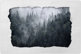 Poszterek 90x60 Ködös hegyi táj