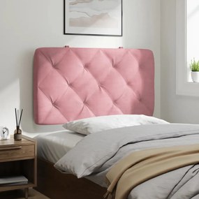 rózsaszín bársony fejtámla párna 80 cm