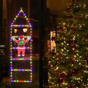 Mikulás Lámpák Led Létrán Dekoratív Karácsonyi Fények 6 létra