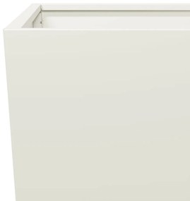 vidaXL 2 db fehér acél kerti növénytartó 35 x 35 x 75 cm