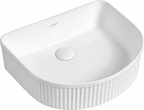 Mexen Grovo pultra szerelhető bordázott mosdókagyló 40 x 35 cm, fehér - 22304000